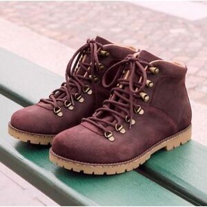 Birkenstock Women's Brown Lace-Up Boots